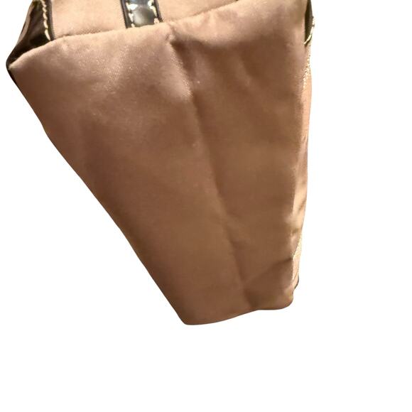 Franco Sarto Dark Brown Mini Tote with Gold accents multiple pockets 16”x11”x4" - Picture 8 of 16